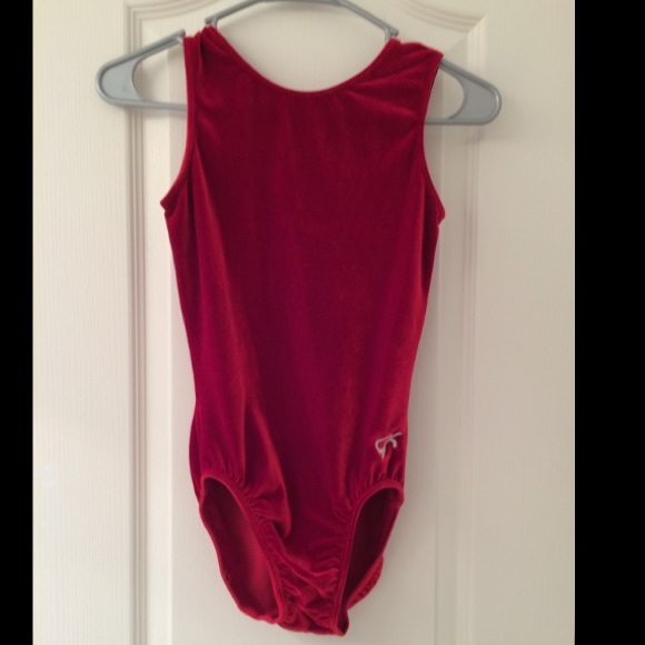 Red GK gymnastics leotard