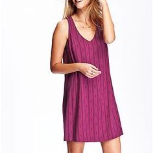 Old Navy mix print shift dress
