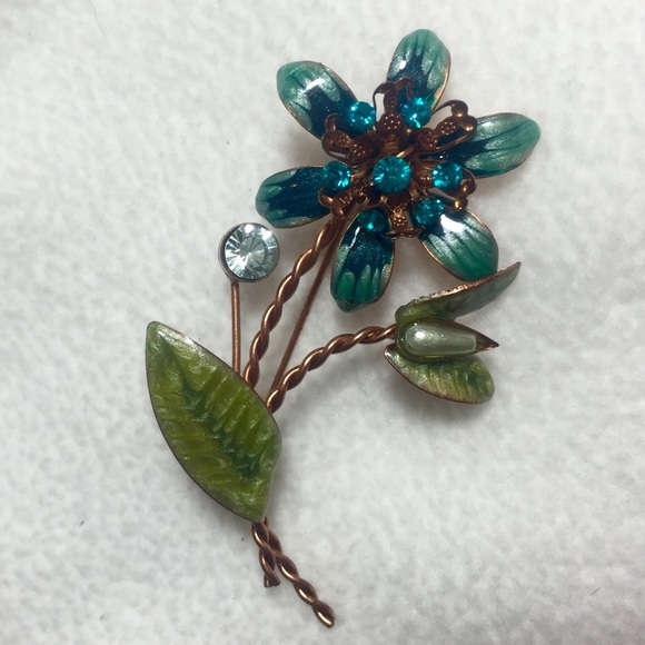 ART DECO/VINTAGE RHINESTONE BROOCH - Picture 2 of 3