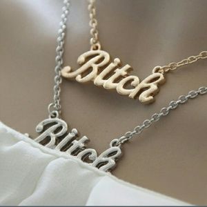 🍒JUST IN🍒 THE "B" WORD NECKLACE