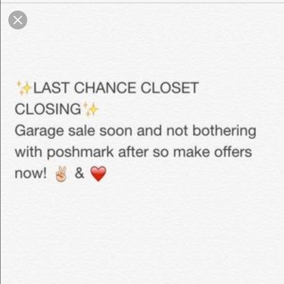 Closet is closing 07/10/16 - Picture 1 of 1