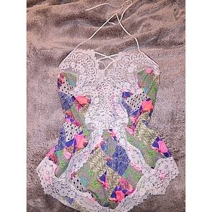 1 NT SALE🎊VS Lace Romper Lingerie👄😍