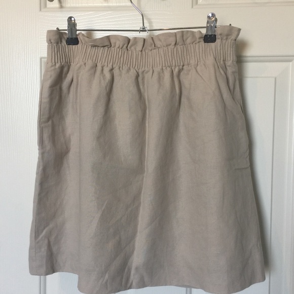 J. Crew Linen Mini Skirt