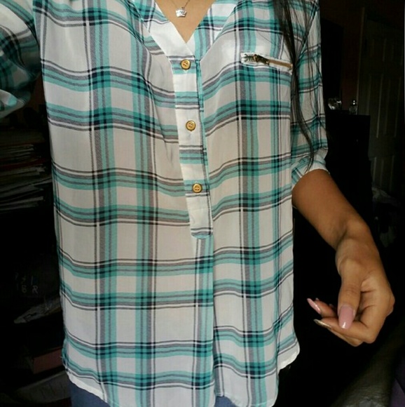 Papermoon flannel blouse.