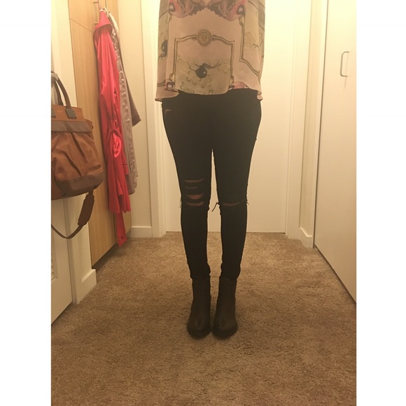 All leather All Saint ankle booties.