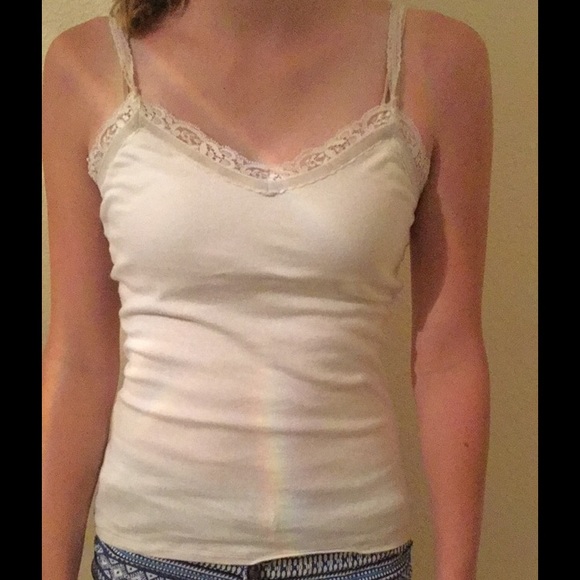 White Lace Spaghetti Strap Top