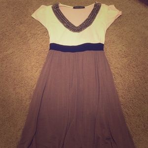 Beautiful A-Line Dress with Beading