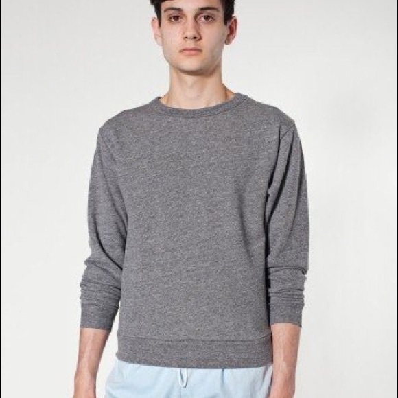 american apparel crew neck sweatshirt