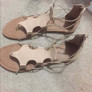 Pale pink gladiator sandal 12