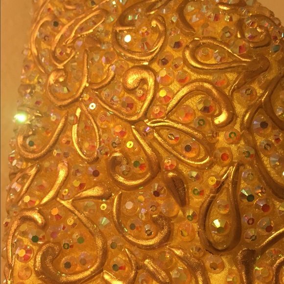 Yellow Cache Prom Dress - Picture 2 of 4