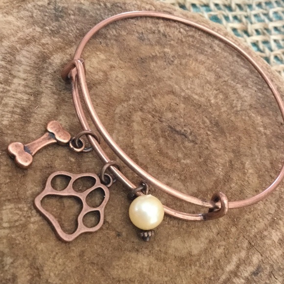 🐾Paws & Pearls🐾3 piece Copper tone Set🐾 - Picture 4 of 4