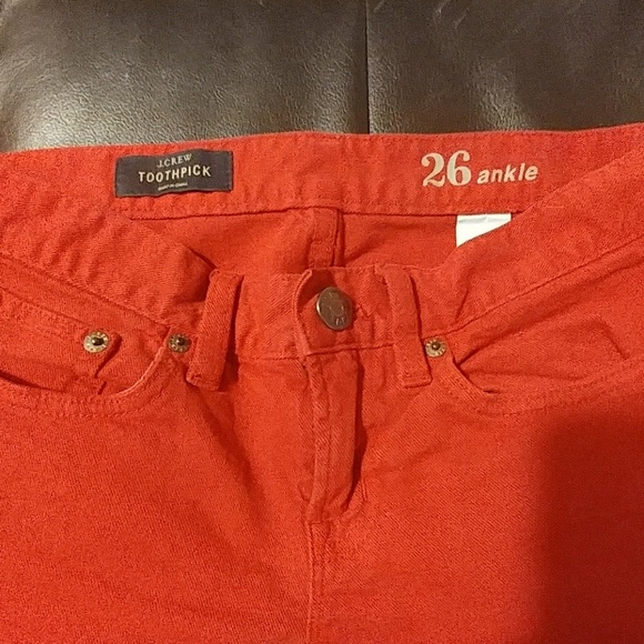 Red J. Crew jeans - Picture 2 of 2