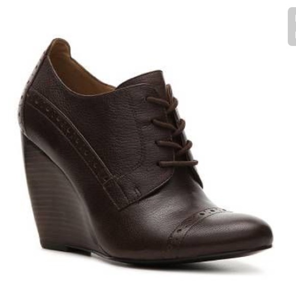Brown Oxford Wedges