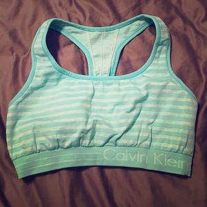 Turquoise Blue Sports Bra