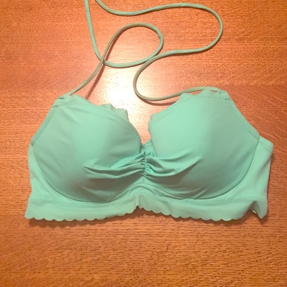 Teal bikini top