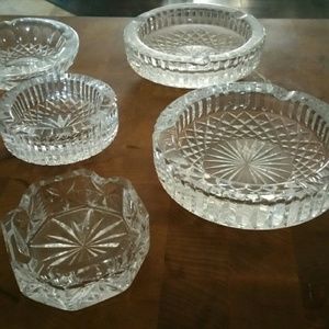 Waterford crystal ash trays