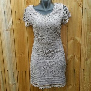 Leave taupe dress