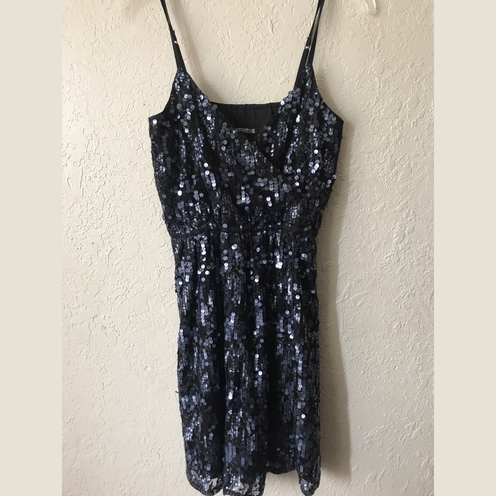 Express Sequenced Mini Dress, S