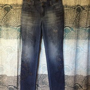Chico's Ultimate Fit Jeweled Jeans