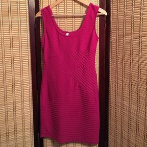 Mini dress with pattern texture wine color medium Mini dress with pattern texture wine color medium