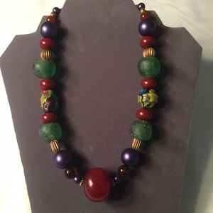 Multi-Colored Jewel toned Necklace