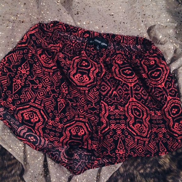 Tribal Print High Waist Flowy Shorts