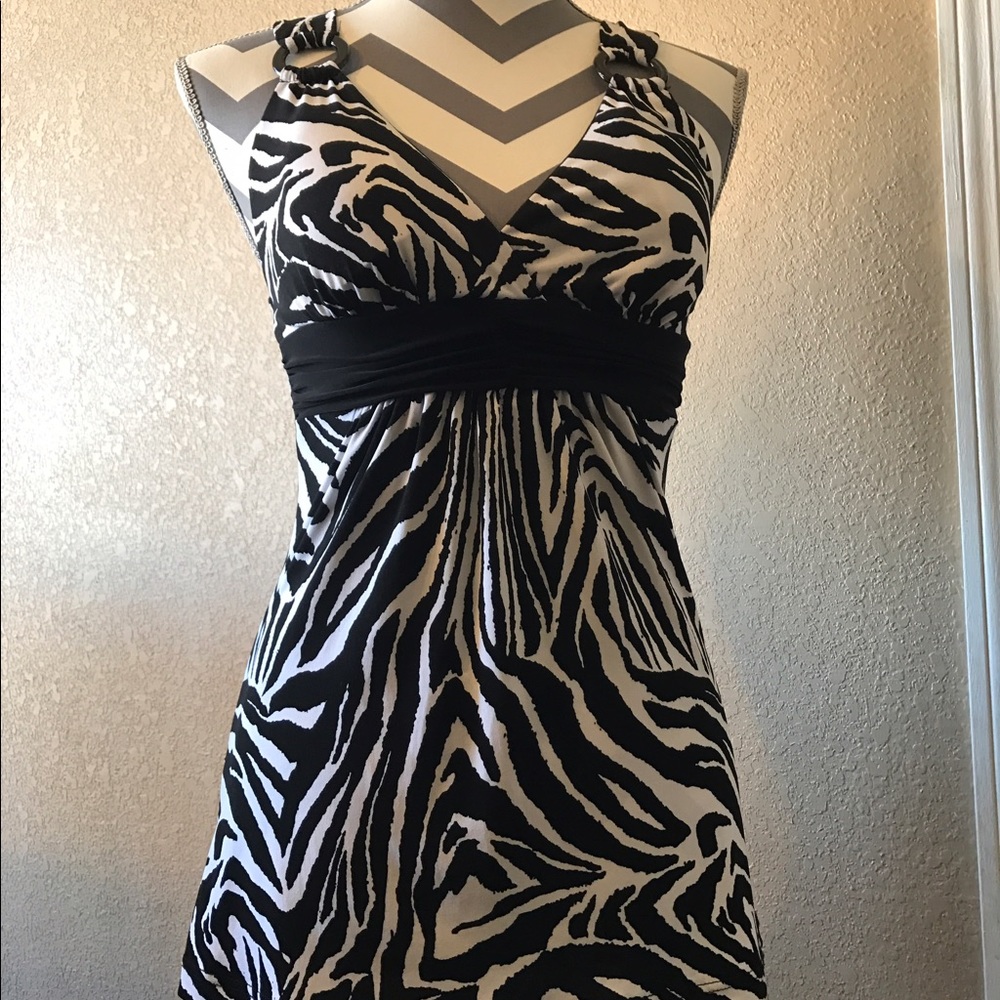 Zebra top. Sz small
