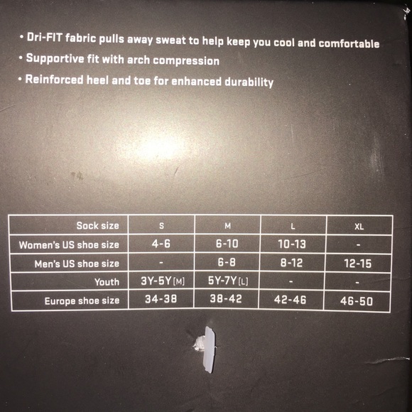 Nike Dri-fit Crew Socks (3) - Picture 3 of 3