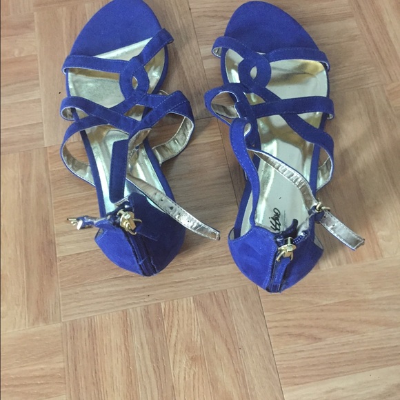 New Blue Suede Gladiator Sandals