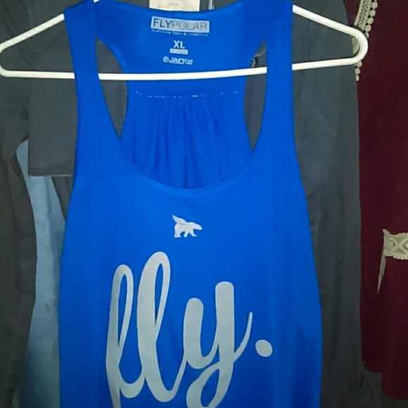 Fly polar women's blue tank top size(XL) Mint