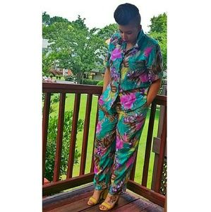 Vintage Tops - 🚫SOLD🚫Vintage 2pc Floral Pants set Vintage Tops - 🚫SOLD🚫Vintage 2pc Floral Pants set