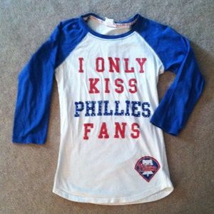 Pink shirt 3/4 sleeve Phillies shirt