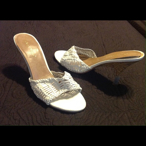 White Mule Sandals