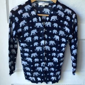 Ann Taylor Loft Elephant cardigan