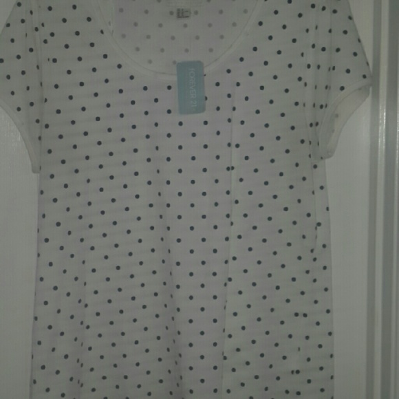 Forever 21 polka dot tee