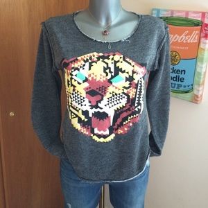 Delia's Mosaic Tiger Small Sweater