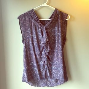 BR sleeveless purple top