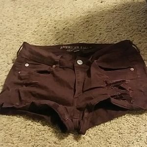 Cute aeo maroon shorts NWOT.