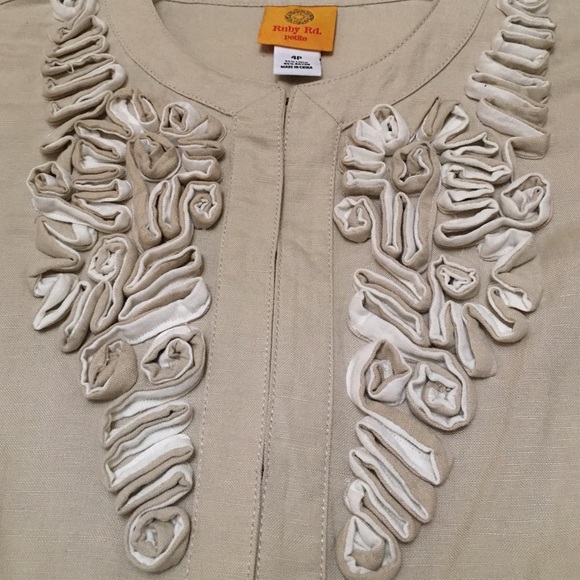 Ruby Rd Linen Jacket - Picture 3 of 3