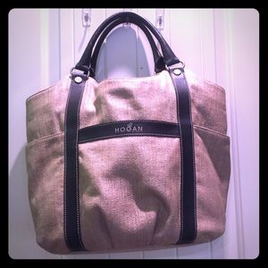 Hogan Black and Tan bag