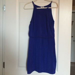 Dolce Vita Medium Blue Slit Back Dress