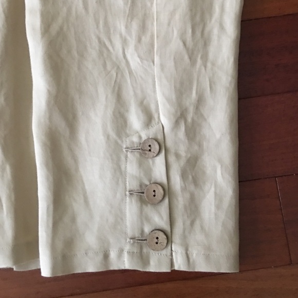 Ruby Rd Linen ankle crop pants - Picture 2 of 2