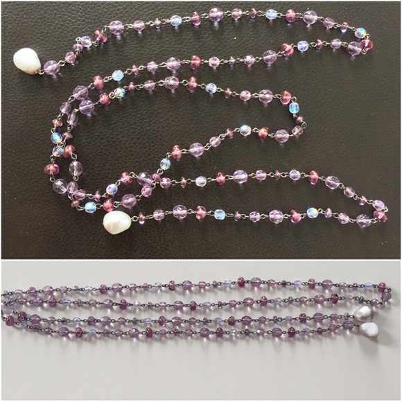 Authentic Crystal Beaded & Glass Beaded Necklace