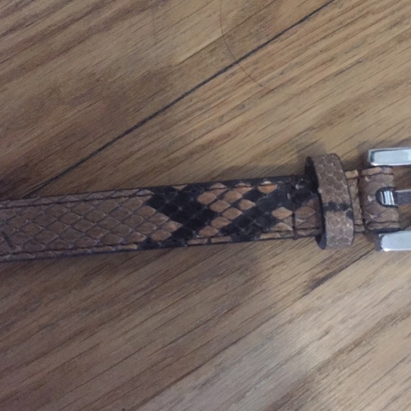 Authentic snake skin belt main image 2