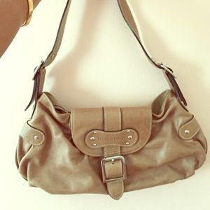 Longchamp dark beige/brown leather purse