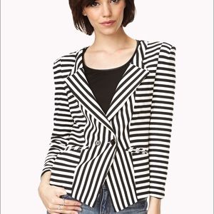 Forever 21 Stripe Blazer