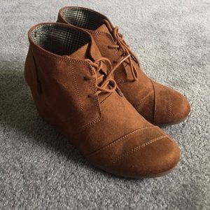 Brown suade  booties