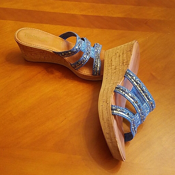 Toscanella Italian Wedge Sandals