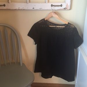 Faded Glory lace detail top, size 1X