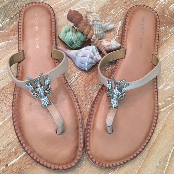 Antonio Melani Lobster Sandals Sz 9.5